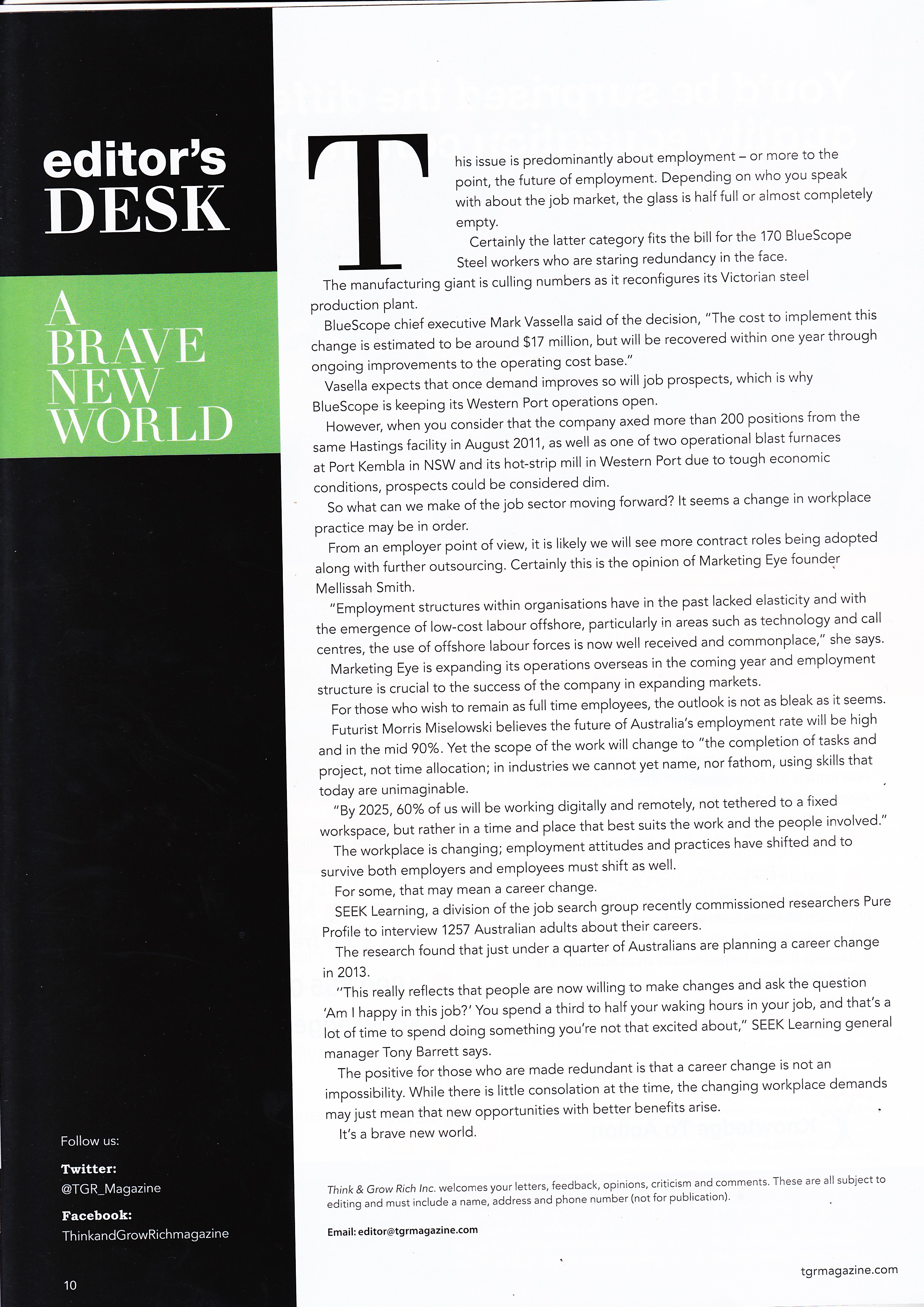 Grow Rich March 13 ediitorial photo