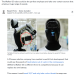 Image from Yahoo Finance article showing UBTech’s Walker S2 robot autonomously swapping its battery—a key breakthrough highlighted by futurist Morris Misel in his expert commentary on the future of 24/7 work, robotics, and hybrid workforce models.