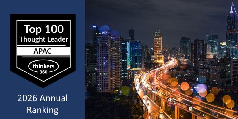 Thinkers360 Top 100 B2B Thought Leaders APAC 2026 banner recognising Morris Misel for strategic foresight and leadership across the Asia-Pacific region.